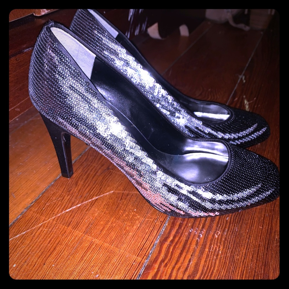 Sequined heels